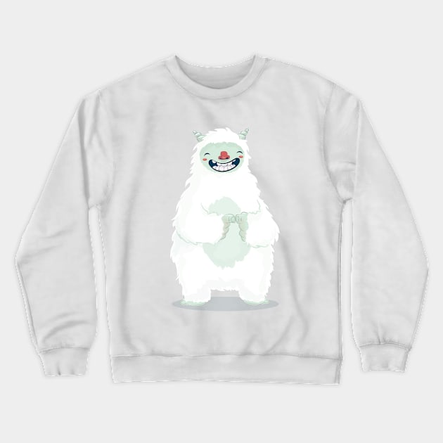 Cute Yeti Monster Crewneck Sweatshirt by monicasan